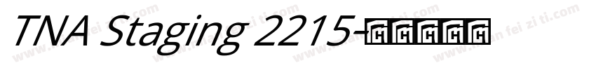 TNA Staging 2215字体转换